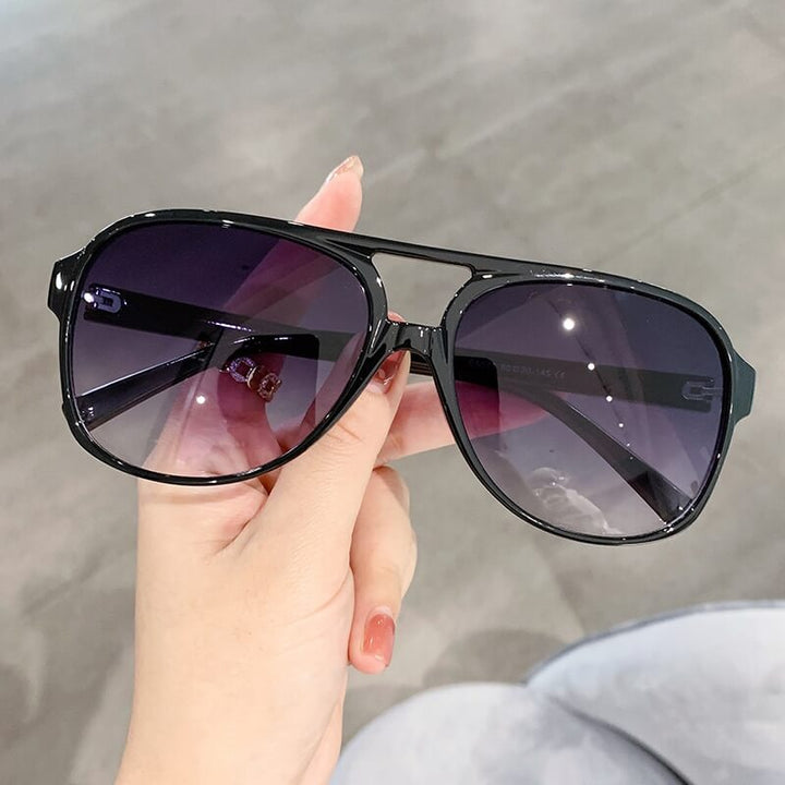 Unisex Retro Aviator Solbriller med UV400 Beskyttelse