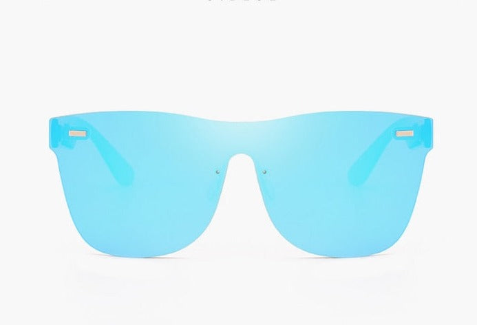 Unisex Solbriller med Fargede Speillinser og UV400 Beskyttelse