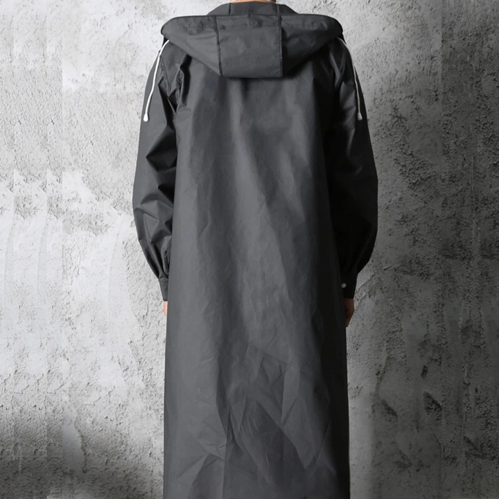 Unisex Vanntett Regnfrakk med Hette