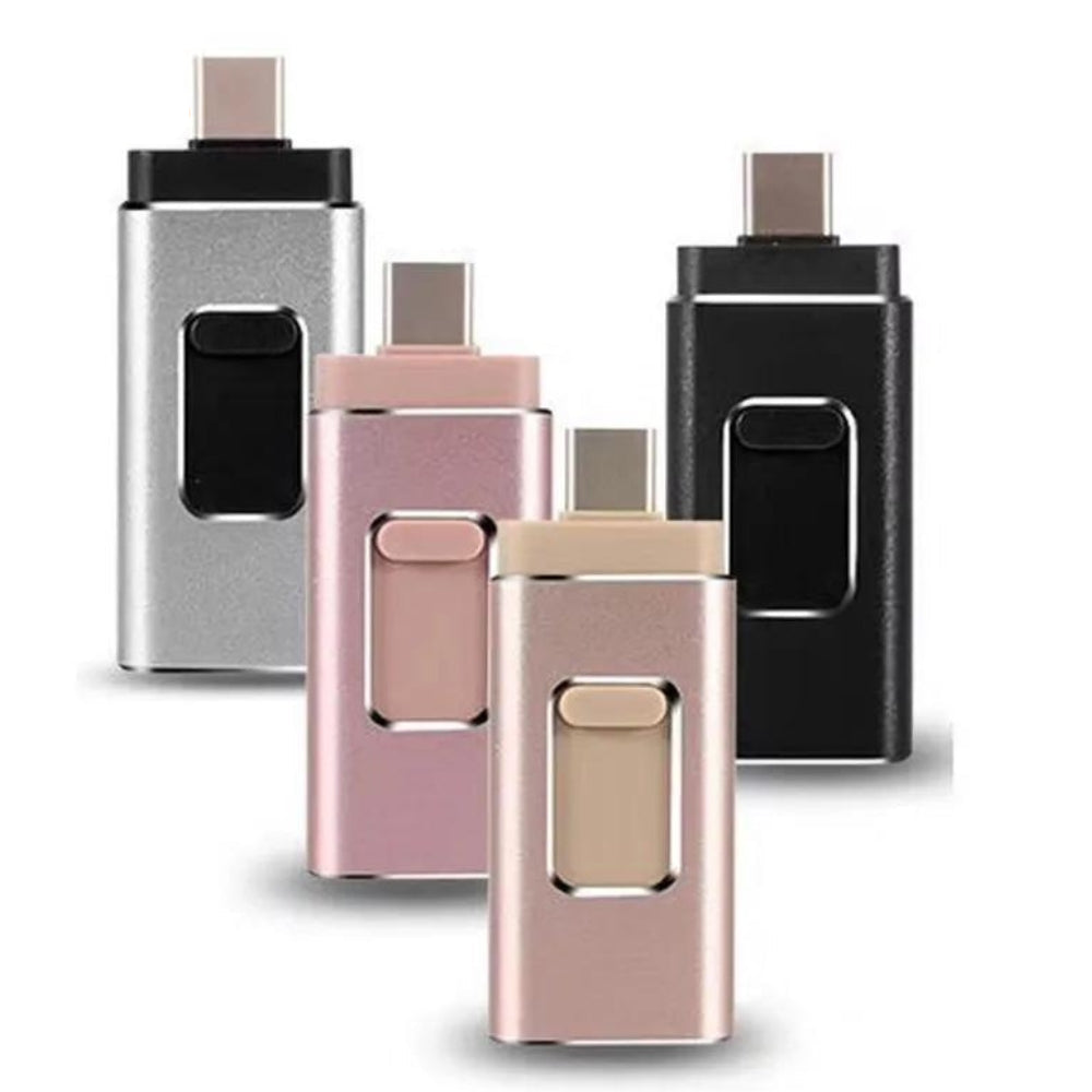 Universal 4-i-1 Flashdrive for Rask Filoverføring