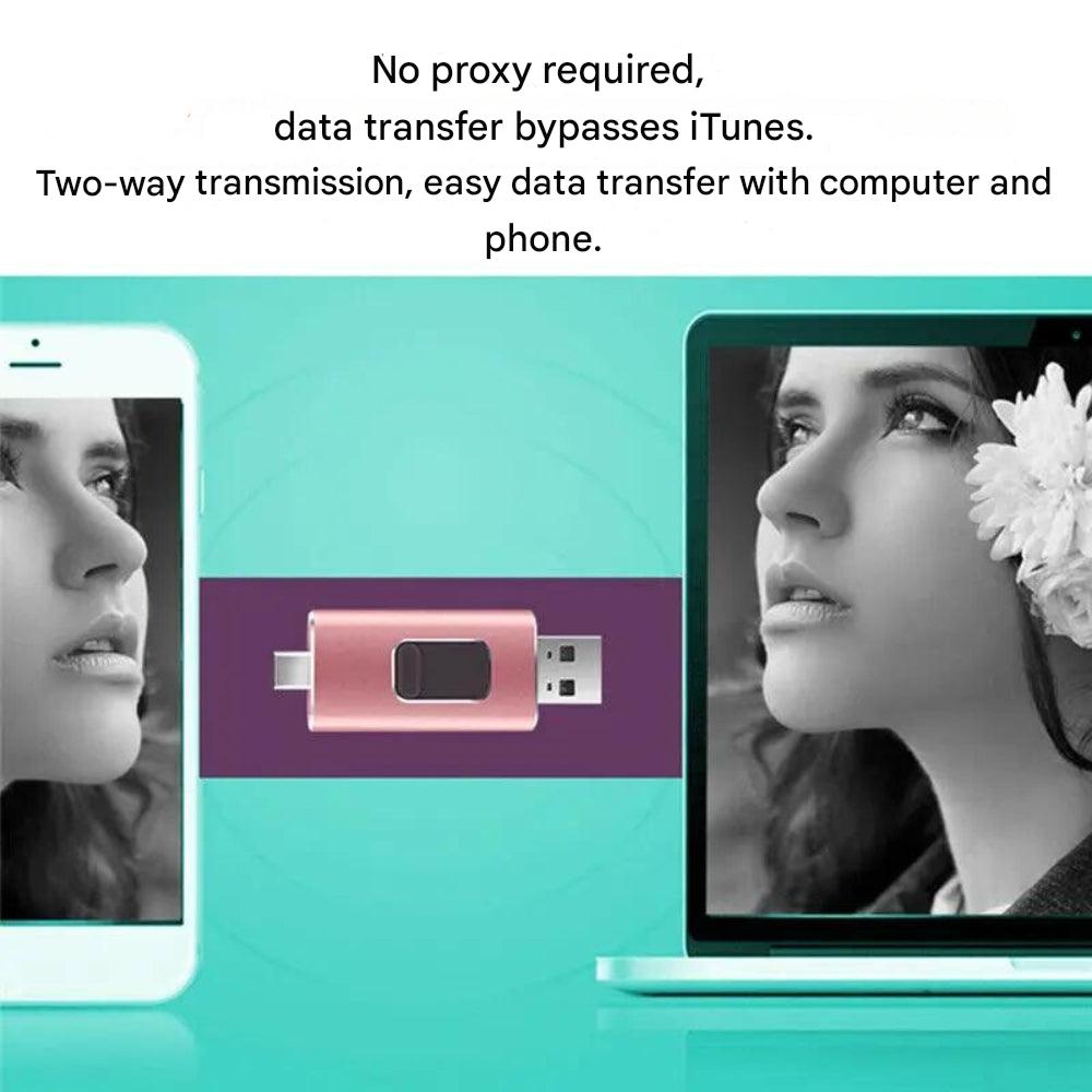 Universal 4-i-1 Flashdrive for Rask Filoverføring