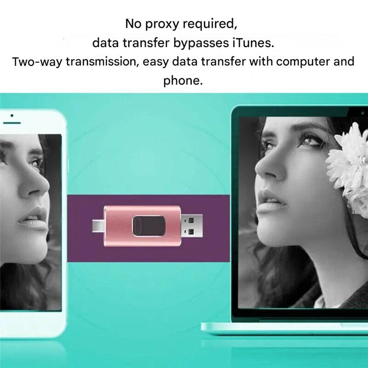 Universal 4-i-1 Flashdrive for Rask Filoverføring